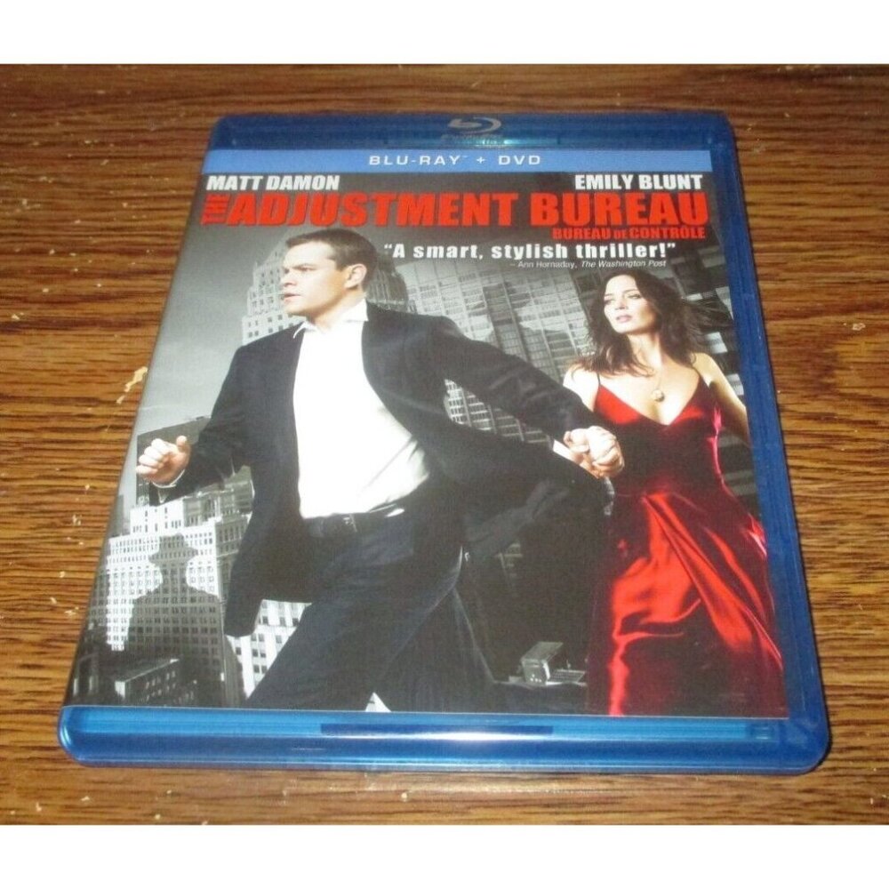 Adjustment Bureau (Blu-ray/DVD, 2010, 2-Disc Set, Canadian) Matt Damon